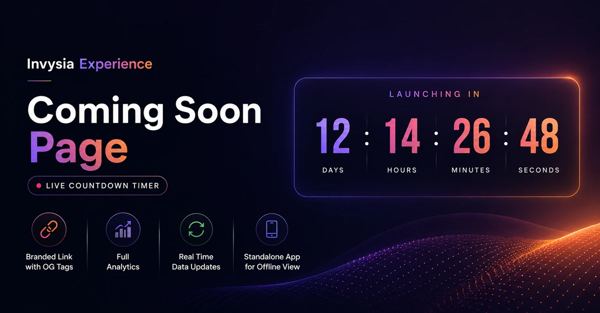 Coming Soon Page With Live Countdown
