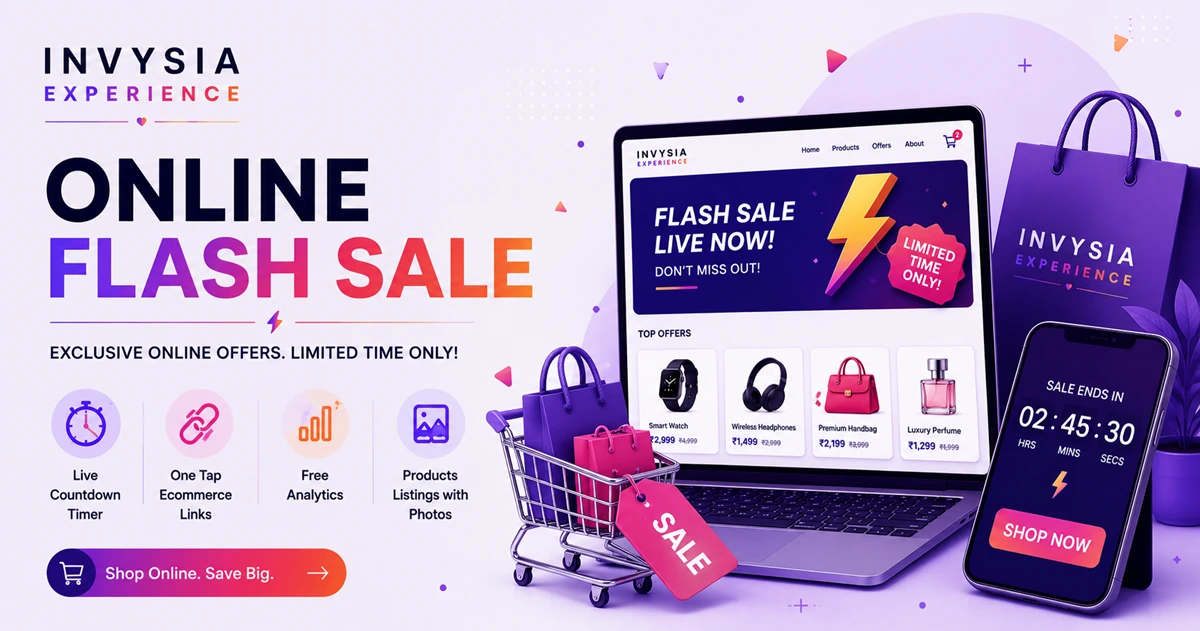 Online Flash Sale Flyer